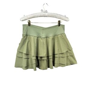 Offline By Aerie XL Green Tiered Ruffle Skort Athletic Tennis Golf